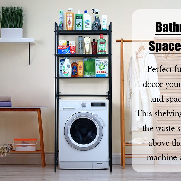 Adjustable Over Washing Machine Storage Rack